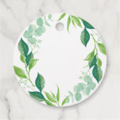 Cadeau Étiquettes de faveur de mariage à l'aquarelle Euca (Dos)