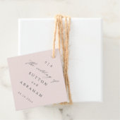 Cadeau Étiquettes de faveur de mariage à monogramme class (En situation)
