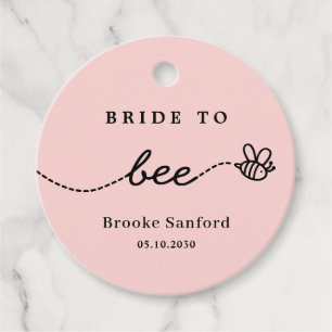 Cadeau Étiquettes de faveur de mariage de bébé d'abeille
