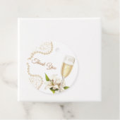 Cadeau Étiquettes de faveur de mariage Élégantes Perles & (En situation)