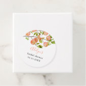 Cadeau Étiquettes de faveur de mariage estival pêche (En situation)