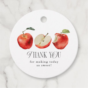 Cadeau Étiquettes de Faveur de Mariage Fruitées de Pomme