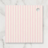 Cadeau Étiquettes de Faveur de Mariage Script Rose Orange (Dos)