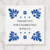 Cadeau Étiquettes de faveur de mariage Talavera mexicain (Dos)