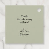 Cadeau Étiquettes de Faveur de Salle de Fête de Mariage F (Dos)