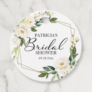 Cadeau Étiquettes de Faveur de Salle de Mariage Géométriq