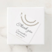 Cadeau Étiquettes de faveur de shower de mariée perle arg (En situation)