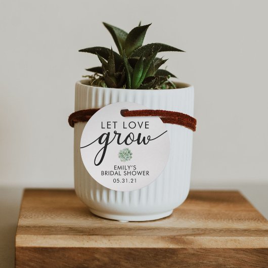 Cadeau Étiquettes de Faveur de Succulente de Mariage