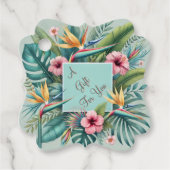 Cadeau Étiquettes de faveur d'essence tropicale (Devant)