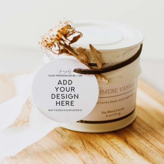 Cadeau Étiquettes de faveur rondes 5x5 cm impression