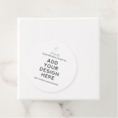 Cadeau Étiquettes de faveur rondes 5x5 cm impression (En situation)