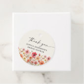 Cadeau Étiquettes de faveur rondes de la douche de mariée (En situation)