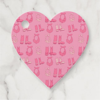 Cadeau Étiquettes de faveur rose lugubre Bottes de cowboy