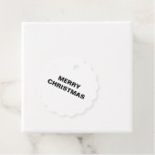 CADEAU ÉTIQUETTES DE FAVEUR SIMPLES NOËL OR (En situation)
