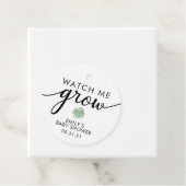 Cadeau Étiquettes de faveur succulente pour BABY SHOWER (En situation)