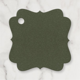 Cadeau Étiquettes de faveur Vert mousse foncé – Personnal