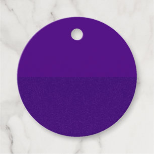 Cadeau Étiquettes de faveur violettes rondes Two-Tone – P