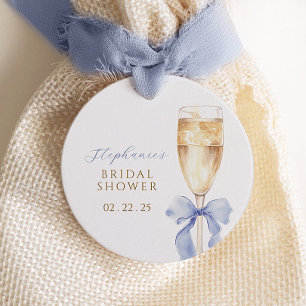 Cadeau Étiquettes de Faveurs de Mariage avec un Ruban Ble