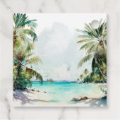 Cadeau Étiquettes de Faveurs de Réception de Mariage aux  (Dos)