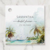 Cadeau Étiquettes de Faveurs de Réception de Mariage aux  (Devant)