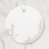 Cadeau Étiquettes de Favor Cadeaux Rondes (Dos)