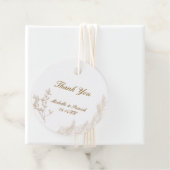 Cadeau Étiquettes de Favor Cadeaux Rondes (En situation)