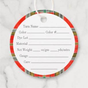 Cadeau Étiquettes de fil rond de 2" MAC BAIN TARTAN