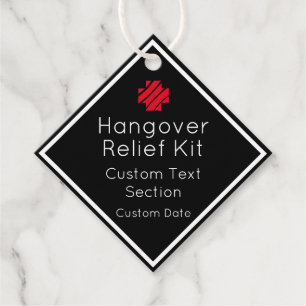 Cadeau Étiquettes de kit de soulagement de la gueule de b