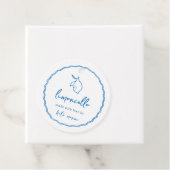 Cadeau Étiquettes de Limoncello écrites à la main Dolce V (En situation)