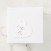 Cadeau étiquettes de mariage (En situation)