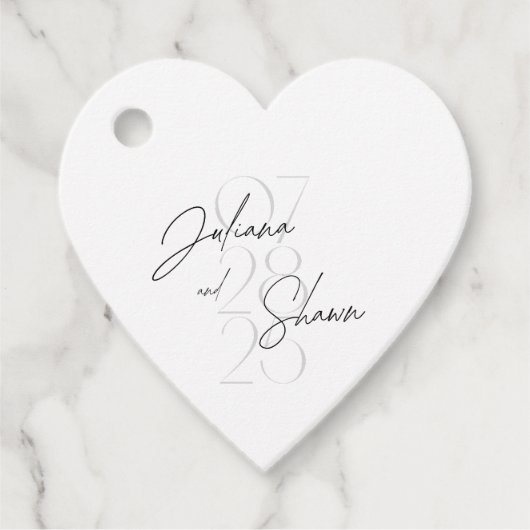 Cadeau étiquettes de mariage (Devant)