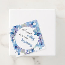 Étiquettes de Mariage | Orchidée Bleue