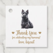 Cadeau Étiquettes de mariage préférées pour chien Terrier (Devant)