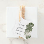 Cadeau Étiquettes de mariage verdure pour souvenirs (En situation)