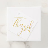 Cadeau Étiquettes de Merci d'affaires Gold Modern Script (En situation)