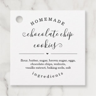 Cadeau Étiquettes de nourriture maison personnalisée
