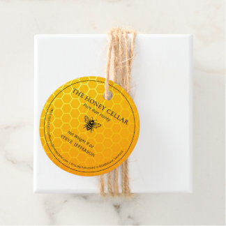 Cadeau Étiquettes de pot d'apiculteur de miel artisanal A