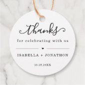 Cadeau Étiquettes de remerciement (Dos)