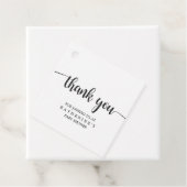 Cadeau Étiquettes de remerciement simple plaid de buffle  (En situation)