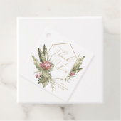 Cadeau Étiquettes de remerciement Tropical Pink Protea (En situation)