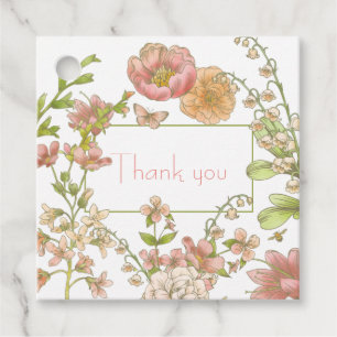 Cadeau Étiquettes Élégantes pour les Faveurs de la Fête d