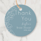 Cadeau Étiquettes Favor pour une douche de mariée. (Devant)