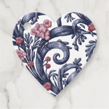 Étiquettes Favoris Art Nouveau Bleu Rose
