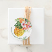 Cadeau Étiquettes Favoris d'ananas tropical (En situation)