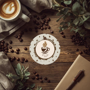 Cadeau Étiquettes personnalisées avec logo et code QR