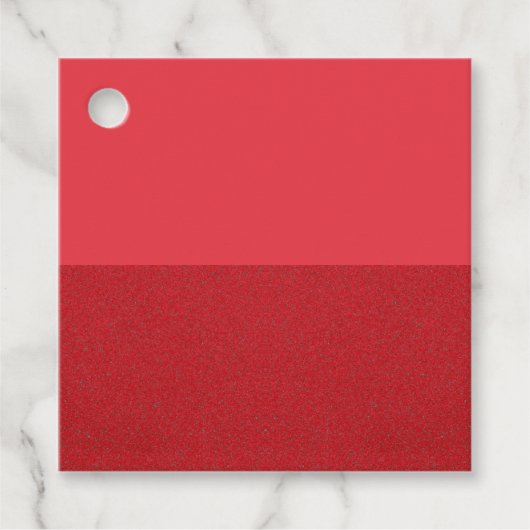 Cadeau Étiquettes Rouge Tomate à Texture Partagée – Perso (Devant)