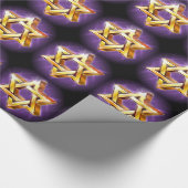 Cadeau Étoile violette et noire de David Papier d'envelop (Coin)