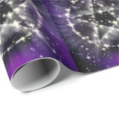 Cadeau Étoiles et papier d'emballage pentagramme (Coin rond)