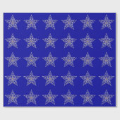 Cadeau Étoiles Iridescentes enveloppant papier (Plat)