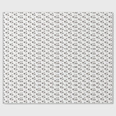 Cadeau Étoiles noires et blanches Design moderne Papier d (Plat)
